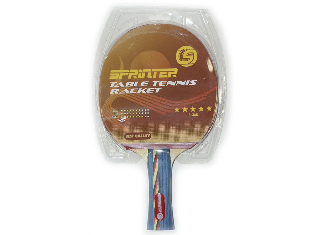Ракетка для игры в настольный тенис Sprinter 5*****, для опытных игроков. :(S-503):  #1