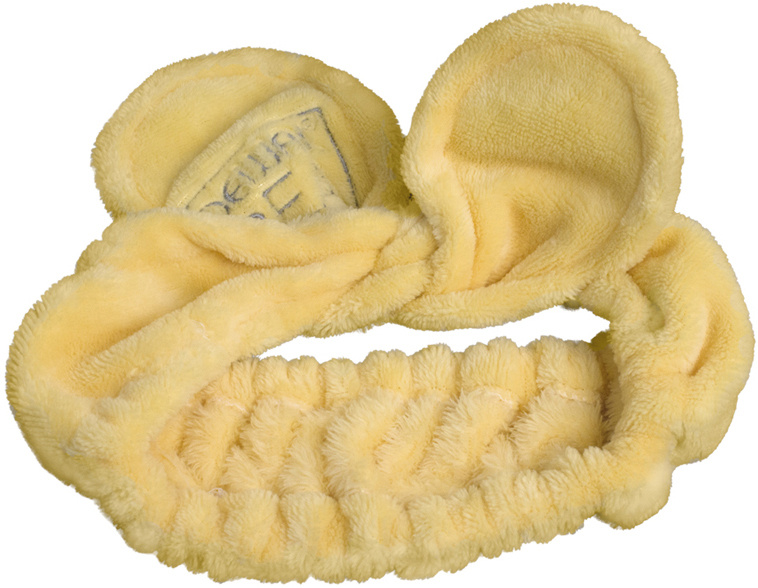 Dewal Beauty повязка на голову "завязка", 79 х 9 см, хлопок/терилен, цвет желтый (HB-103_1)  #1