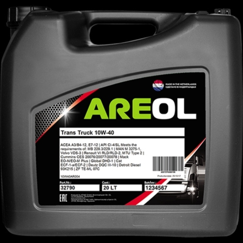 AREOL 10W-40 Масло моторное, Полусинтетическое, 20 л #1