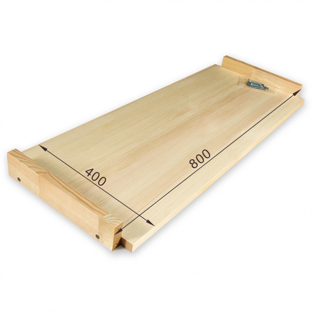 Полка для деревянного стеллажа 400х800 мм в упаковке 2 шт #1