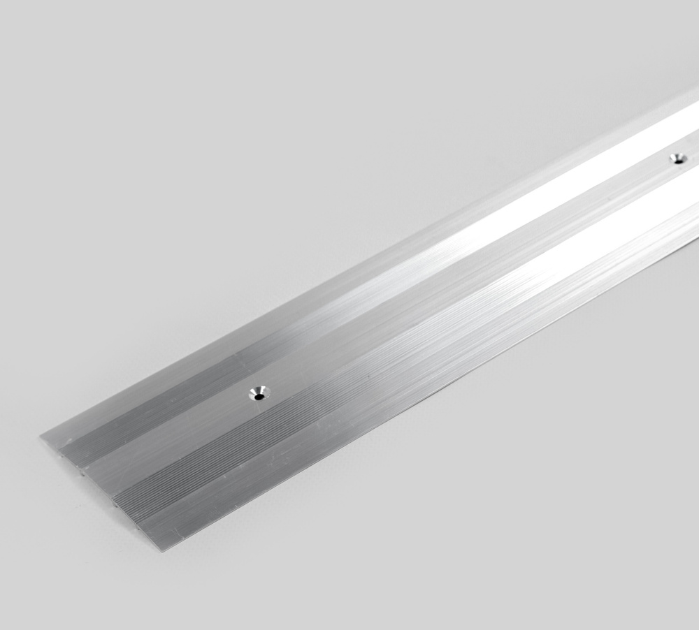 Порог напольный алюминиевый АЛ-380 80х4,5 мм, длина 1 м, без окраски  #1