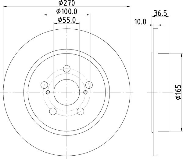 Диск тормозной зад nisshinbo nd1133k #1