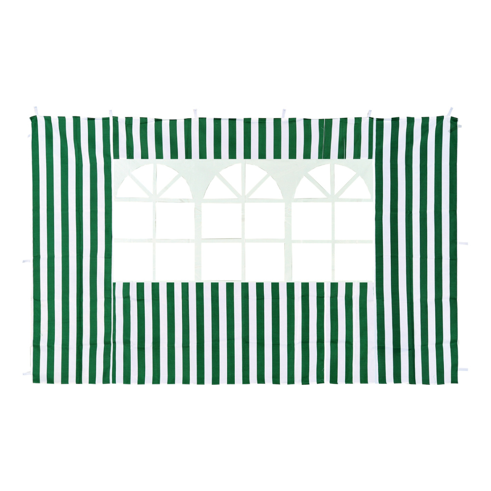 Стенка для садового тента Green Glade 1,95х2,95м полиэстер с окном зеленая  #1