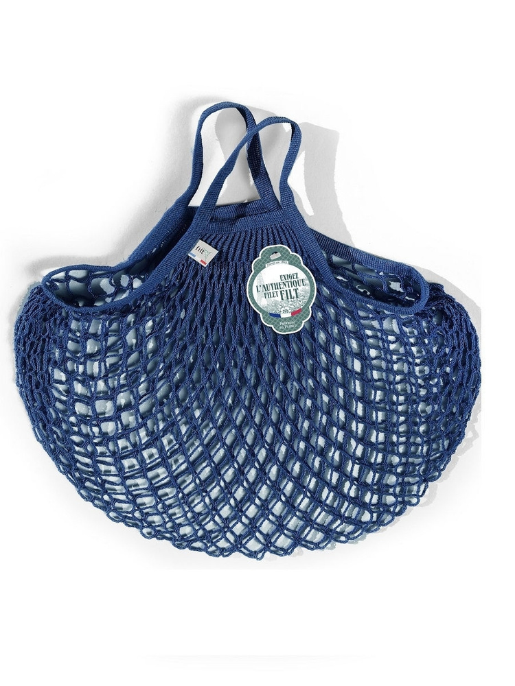 Сумка шоппер FAP, авоська, сумка женская, размер 40Х40 см. короткие ручки цвет: темно-синий  #1