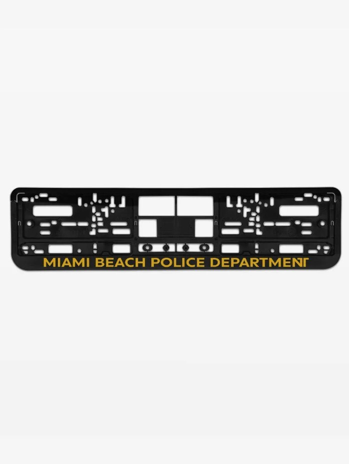 Рамка номера "Miami beach police department" #1