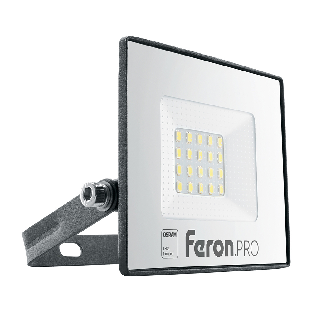 Светодиодный прожектор Feron.PRO LL-1000 IP65 20W 6400K черный #1