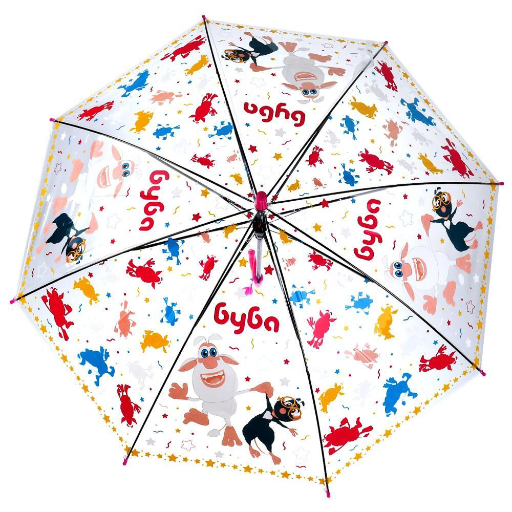Зонт детский Играем вместе Буба 50см прозрачный, полуавтомат  #1