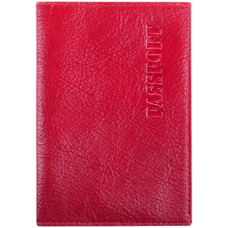 Обложка для паспорта OfficeSpace кожа тип 1, красный #1