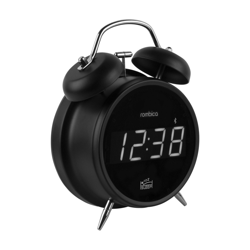 Настольные радио часы - будильник в алюминиевом корпусе Rombica Cosmo черный, радиоприемник, 3 Вт, 2 #1