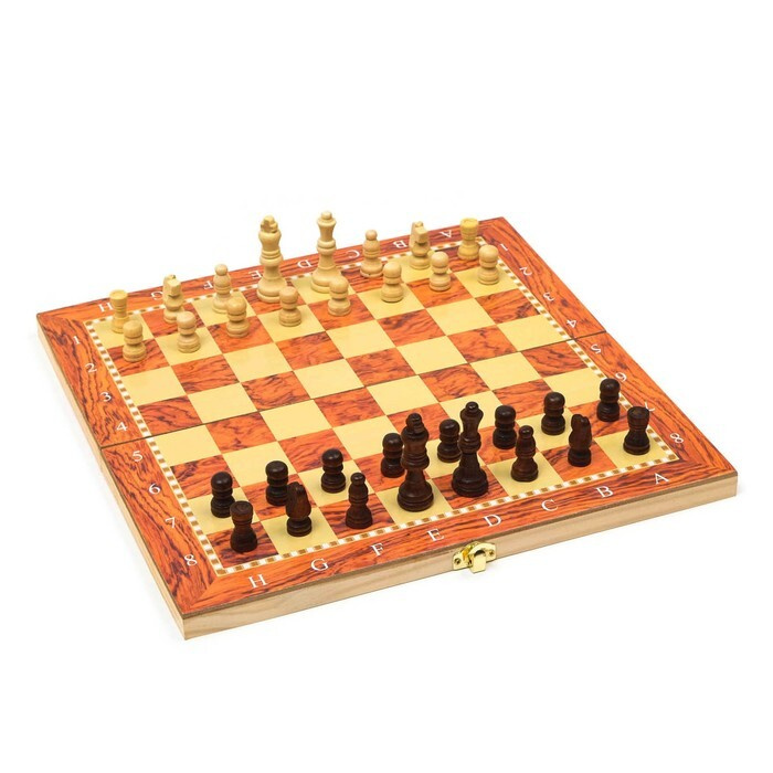 Настольная игра 3 в 1 "Падук": нарды, шахматы, шашки, 34 х 34 см  #1