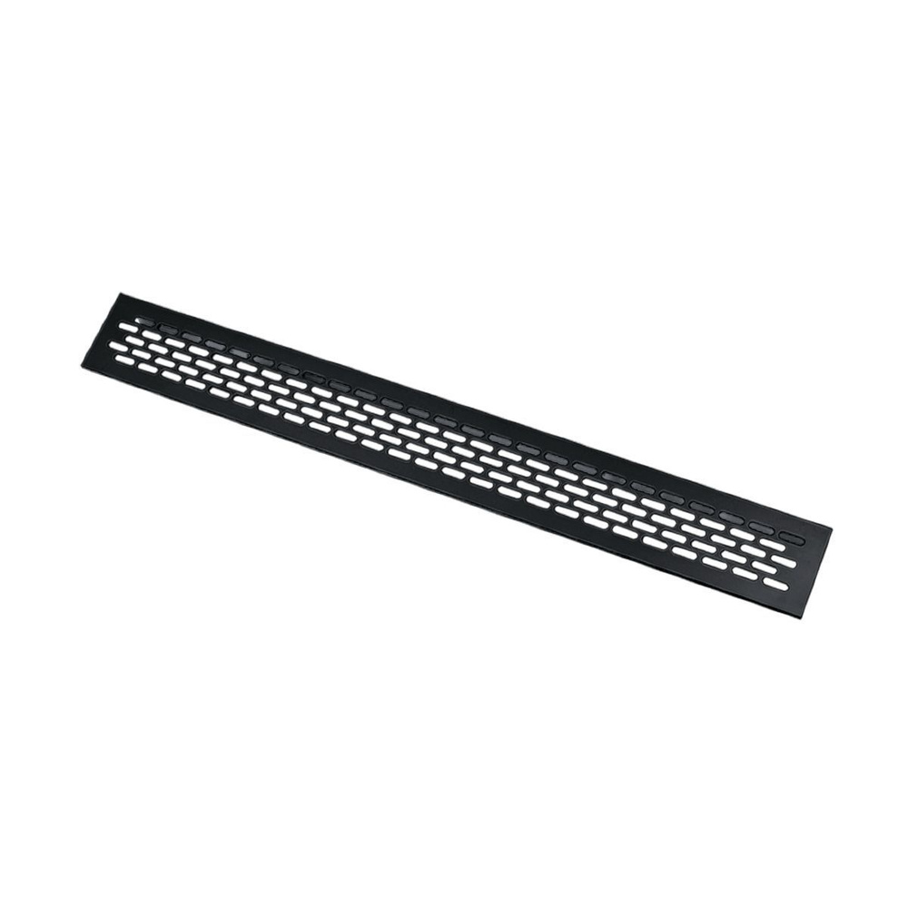 Решетка вентиляционная для мебели и подоконников, 60х480, черная  #1