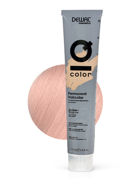 10.61 Краситель перманентный IQ COLOR, 90 мл DEWAL Cosmetics DC10.61 Extra light rose ash blonde (экстра #1