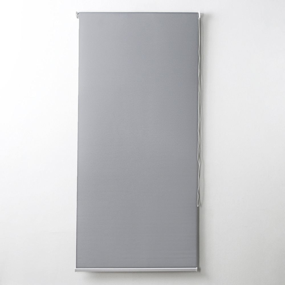 Штора рулонная "Механика", размер 90х180 см (с учётом креплений 3,5 см), цвет темно-серый  #1