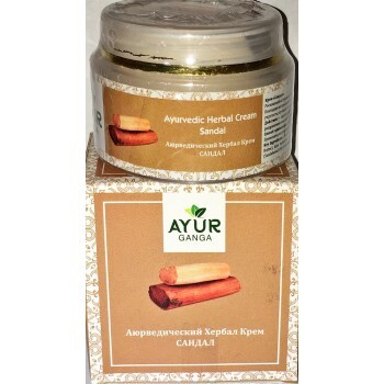 Ayurvedic Herbal Cream SANDAL, Ayur Ganga (Аюрведический хербал крем САНДАЛ), 30 г.  #1