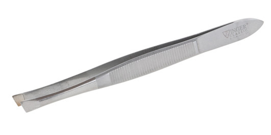 Zinger Пинцет для бровей скошенный (B-158-S), инструмент для выщипывания и коррекции бровей  #1