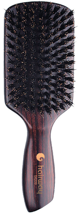 Щетка Hairway Venge 9-рядов деревянная с натуральной щетиной, большая 08209  #1