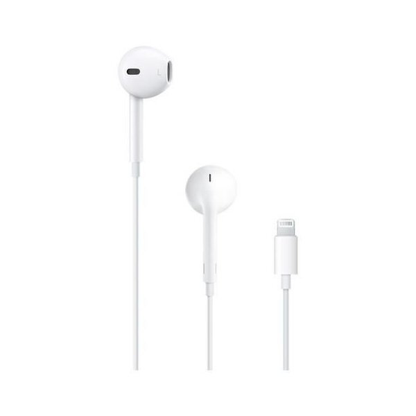 Apple Наушники проводные с микрофоном, Lightning, белый #1