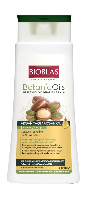 Шампунь против выпадения волос с аргановым маслом Bioblas Botanic Oils Argan Oil Shampoo  #1