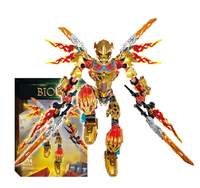 Конструктор Бионикл Bionicle Biorobots (Биоробот) 612-4 Таху и Икир (Объединитель Огня) совместим с Лего #1