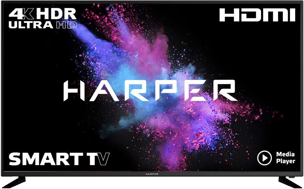 Harper Телевизор 58U750TS 58" 4K HDR, черный. Уцененный товар #1