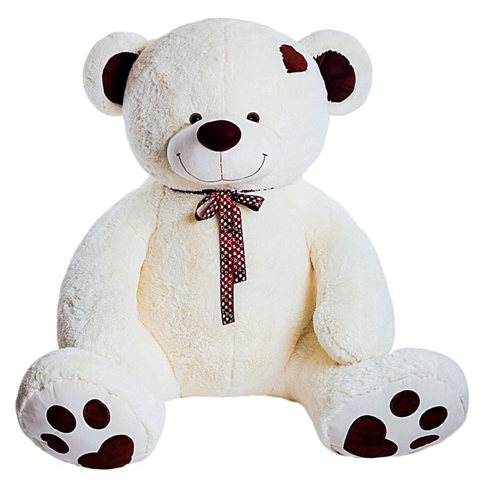 Мягкая игрушка "Медведь Тони", 90 см, цвет белый #1