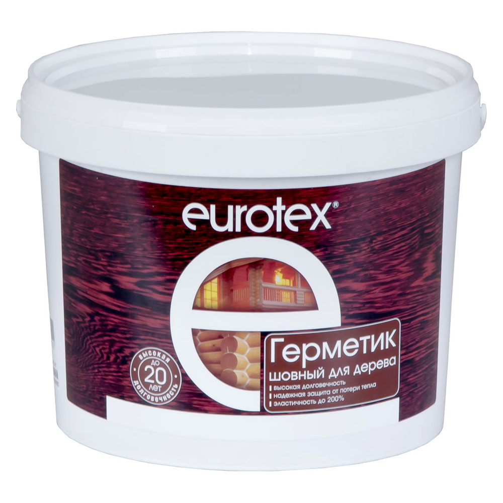 Eurotex герметик шовный для дерева акриловый, палисандр (6 кг)  #1