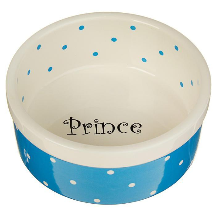 Миска керамическая "Prince", 400 мл,  голубая #1