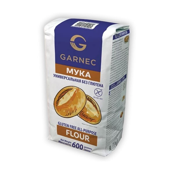 GARNEC Гарнец мука универсальная без глютена "Flour" 600 г. #1