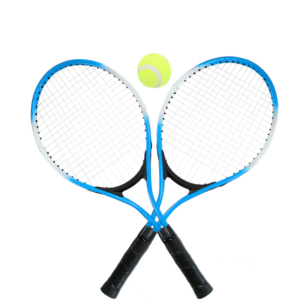 Набор для большого тенниса, (2 ракетки, мяч) в чехле, цвет синий.  #1