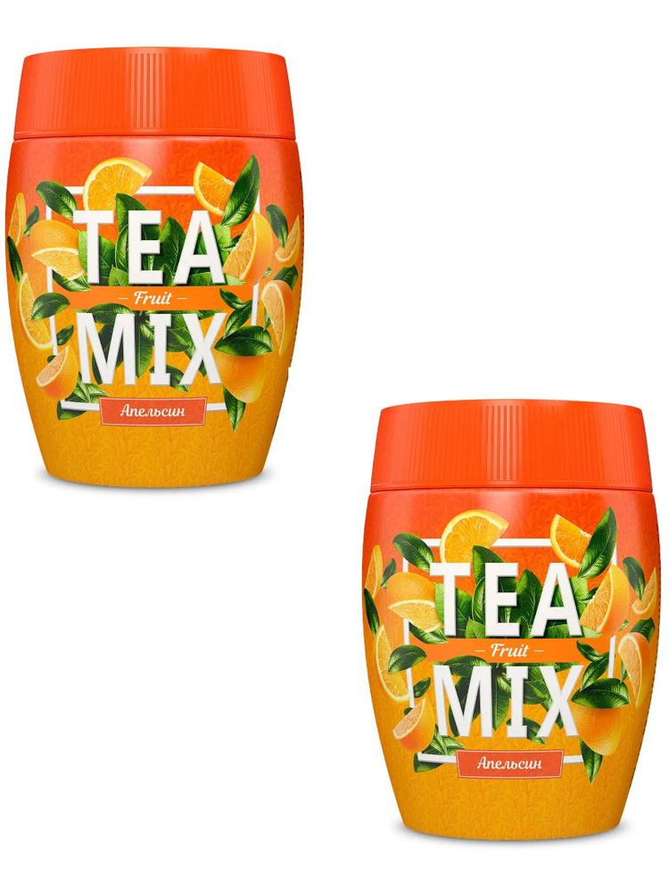Чай TEAMIX Апельсин,(С натуральным соком, апельсиновый, растворимый, гранулированный), 2 шт по 300г  #1