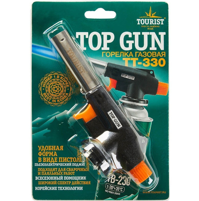 Горелка газовая TOURIST TOP GUN (TT-330) с пьезоподжигом #1