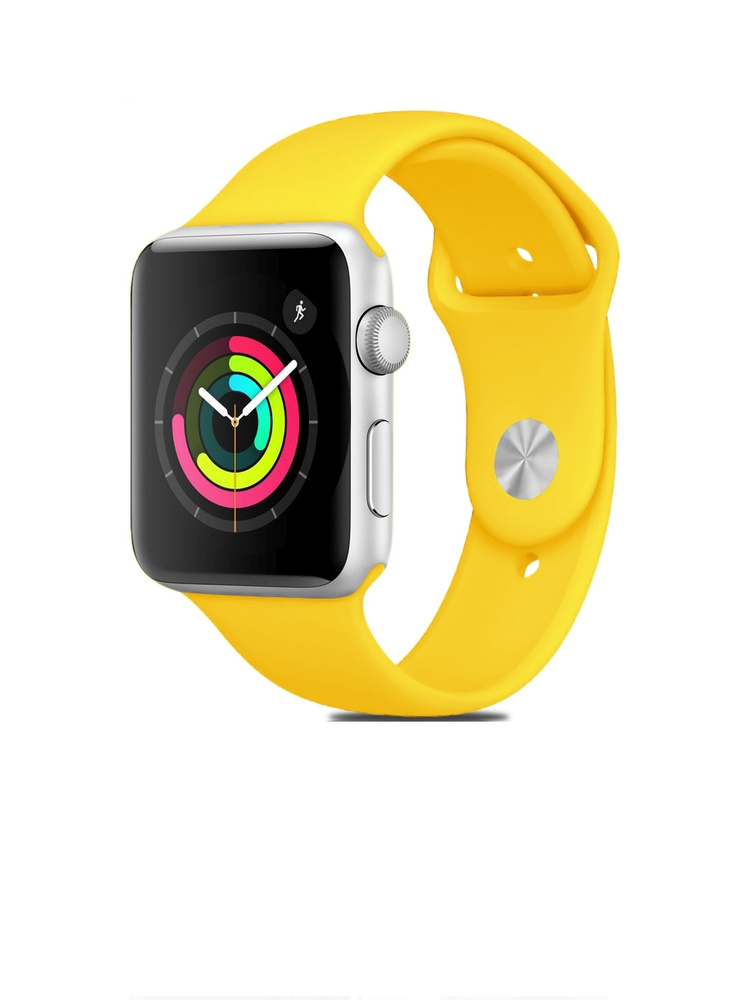 Ремешок для Apple Watch 42 mm, 44 mm, 45 mm, 49 mm силиконовый #1