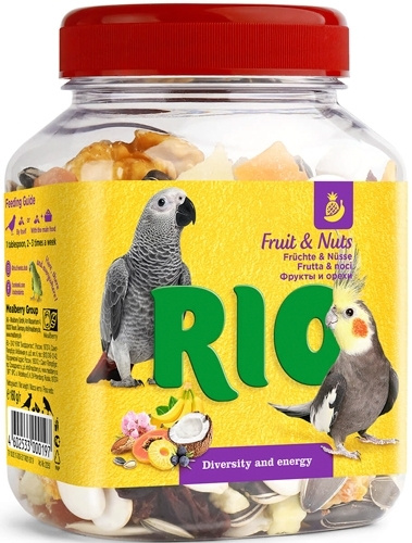 Лакомство для птиц Фрукты и орехи 160г RIO #1