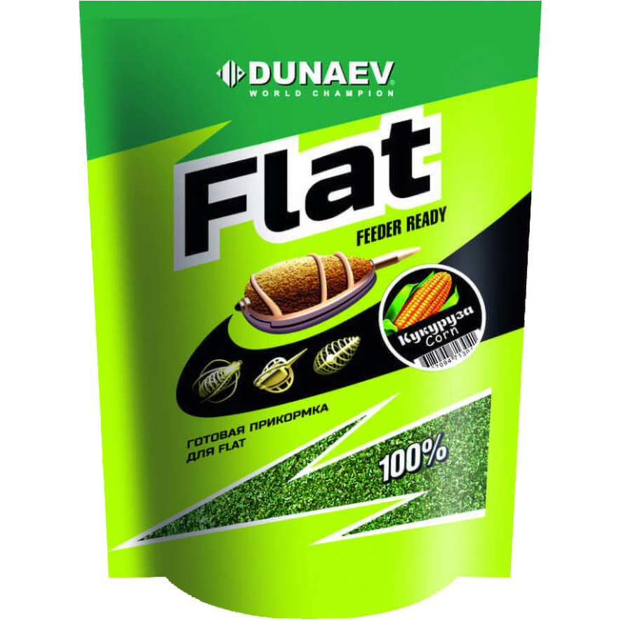 Прикормка натуральная Dunaev FLAT Feeder Ready Кукуруза 1 кг #1