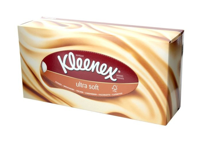 Салфетки бумажные Kleenex Ultra Soft в коробке, 56шт #1