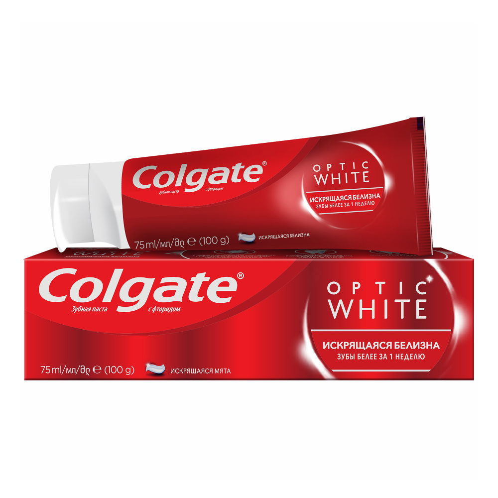 Зубная паста Colgate Optic White Искрящаяся белизна 75 мл #1