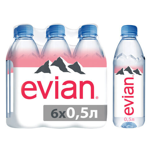 Evian Вода Негазированная 500мл. 6шт #1