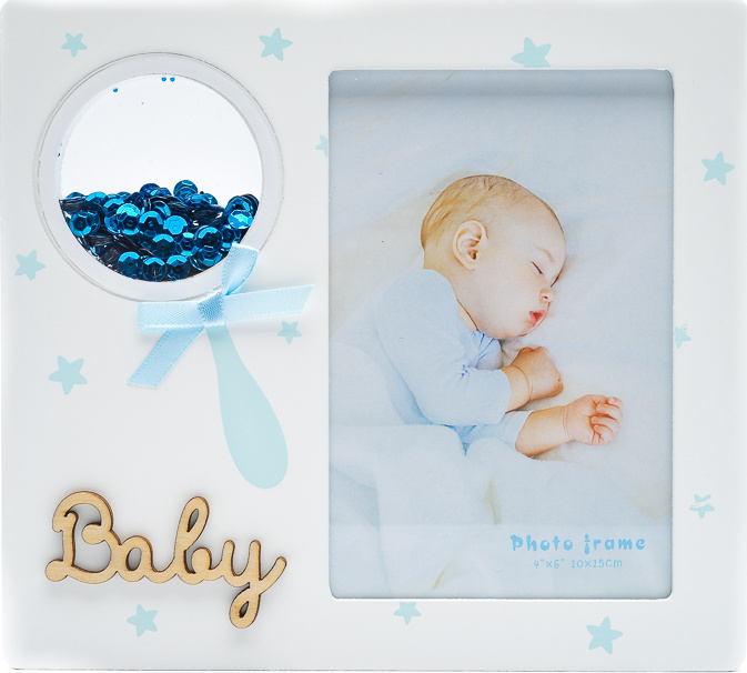 Fotografia Фоторамка "Baby & Blue Sequins", 1 фото #1