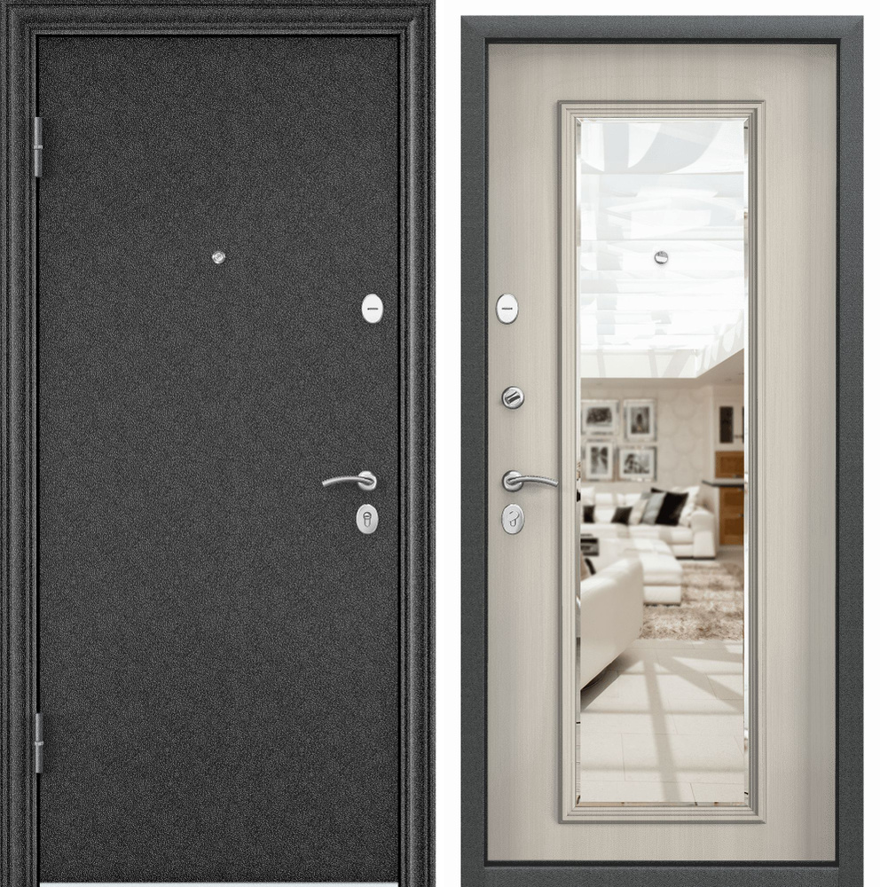 Дверь входная Torex для квартиры металлическая Flat-L 860х2050 открывание влево, тепло-шумоизоляция антикоррозийная #1
