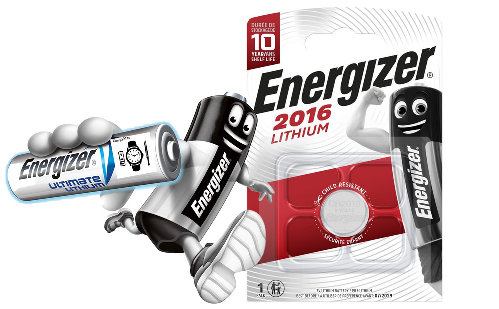Energizer Батарейка CR2016, Литиевый тип, 3 В, 1 шт #1