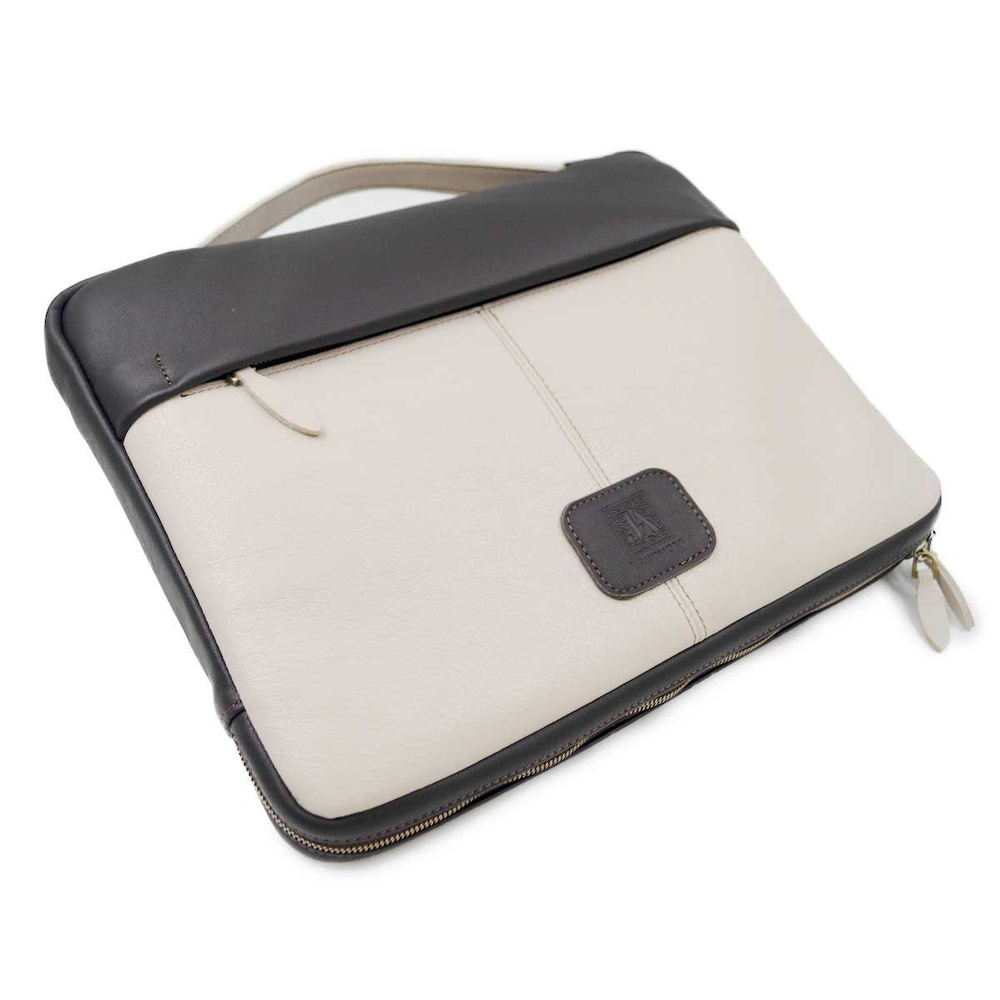 Сумка - чехол для ноутбука 13.3 и macbook air/pro 13, 14 дюймов, Bute Bag 13 Daisy by J.Audmorr, бежевая, #1