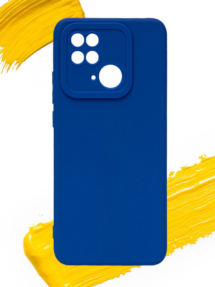 Чехол для Xiaomi Redmi 10C & Poco C40 / чехол на редми 10с и поко с40 с защитой камеры синий  #1