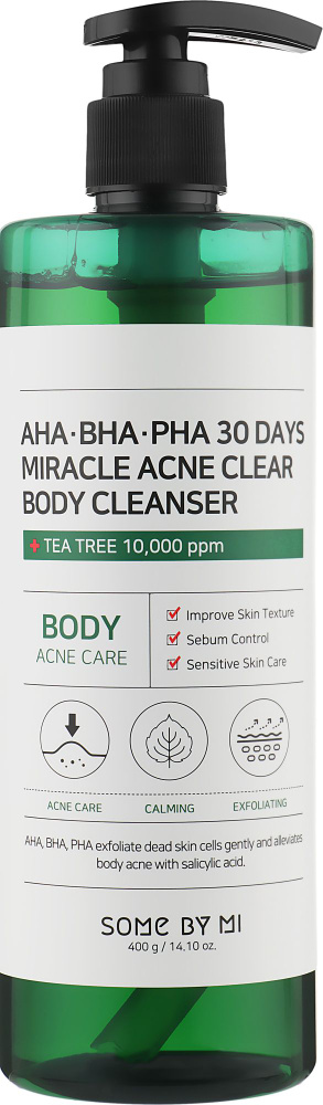 Очищающий гель для тела SOME BY MI с кислотами AHA, BHA, PHA 30 Days Miracle Acne Clear Body Cleanser #1