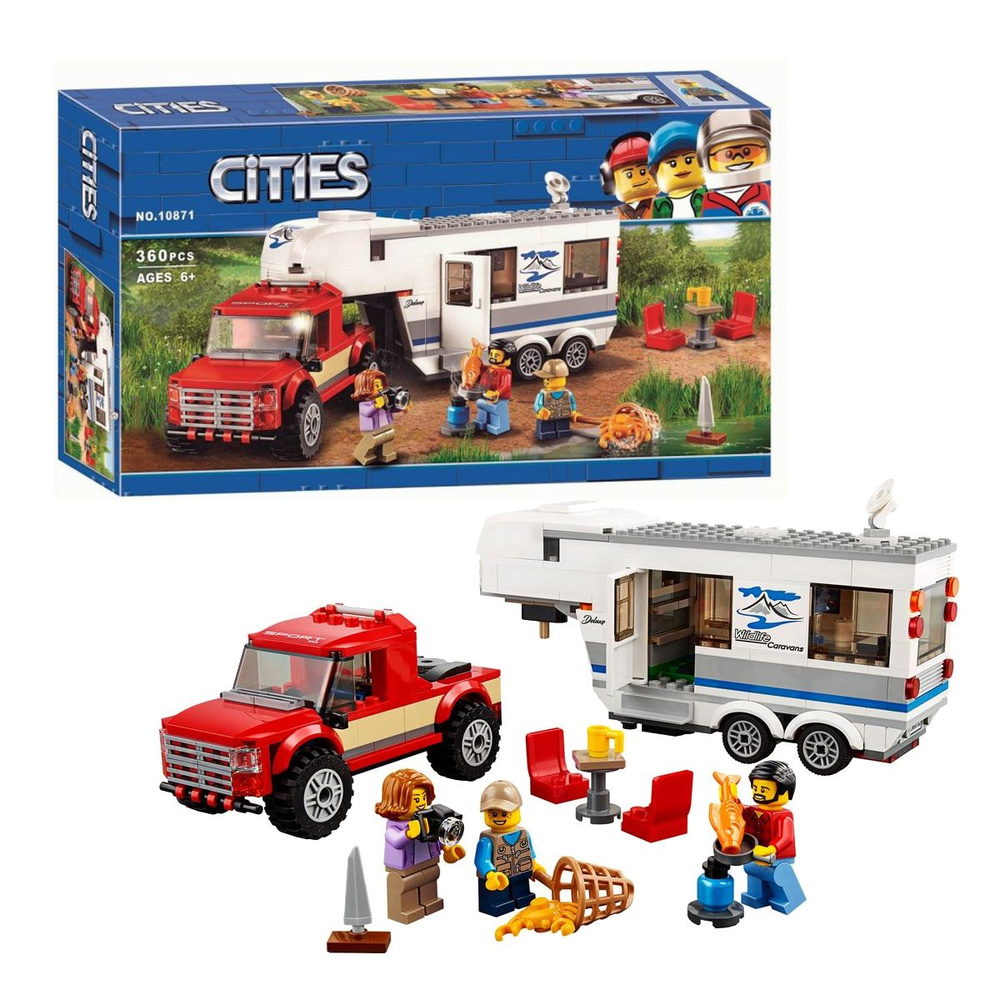 Конструктор Дом на колёсах / Деталей 360 / Подарок для мальчиков CITIES 10871 (сопоставим с кодом LEGO #1
