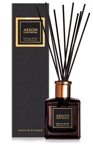 Ароматизатор интерьерный AREON Premium (банка, деревянные палочки) Vanilla Black 150 мл  #1