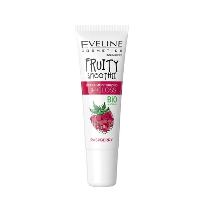 Eveline Cosmetics Блеск для губ FRUITY SMOOTHIE Экстраувлажняющий, RASPBERRY/малина 12 мл  #1