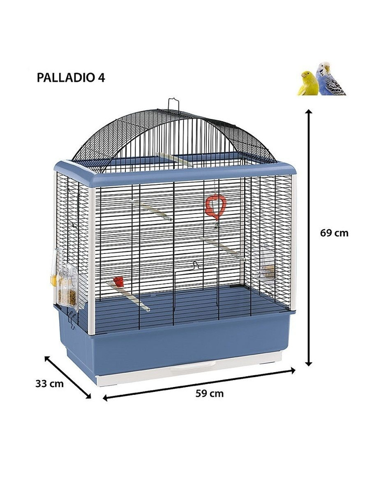 Клетка PALLADIO 4 для попугаев, канареек и маленьких экзотических птиц  #1