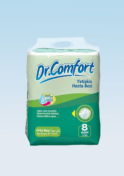 Подгузники для взрослых Dr.Comfort M, 8 шт. (талия 85-125см) #1