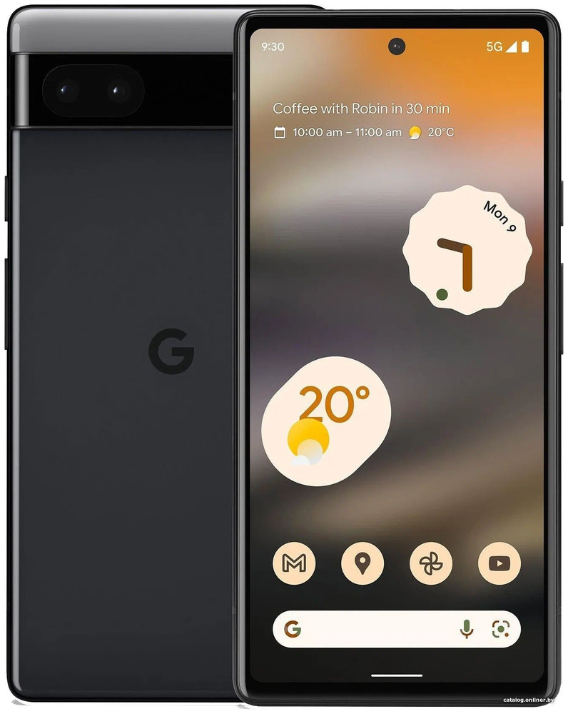 Google Смартфон Pixel 6A US 6/128 ГБ, черно-серый #1