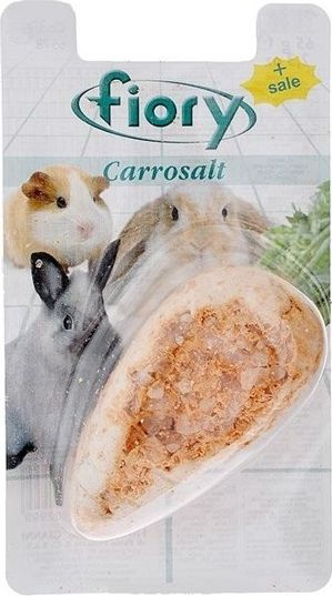 Минеральный камень Fiory Каросалт для грызунов в форме моркови 65г  #1